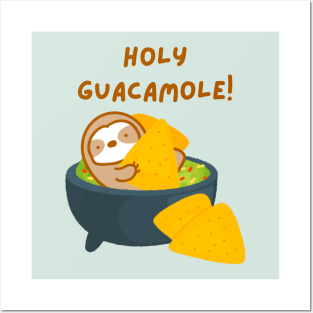 Holy Guacamole Sloth Posters and Art